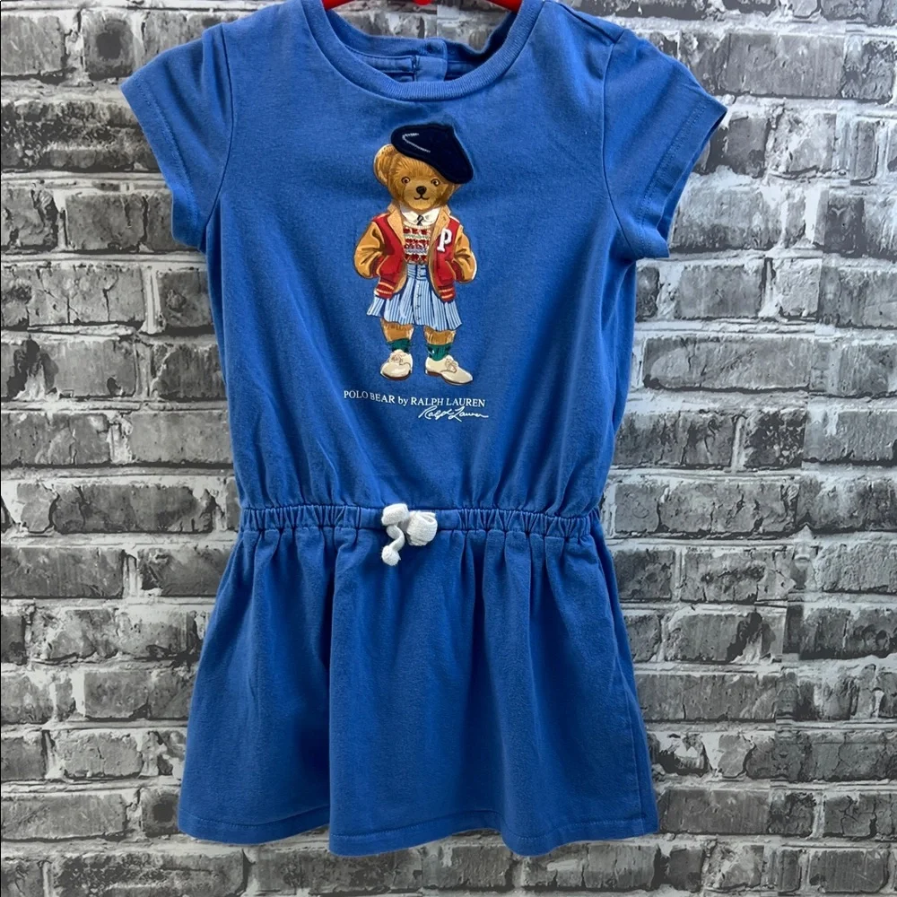 Baby girls Ralph Lauren‎ Blue Polo Bear Dress